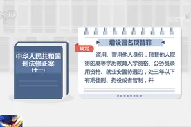 刑法修正案（十一）今起施行 冒名顶替他人入学就业安置入刑视频封面