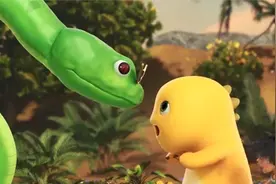 奶龙：这蛇蛇一直对着奶龙呲溜，他是不是喜欢我视频封面