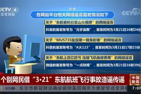 个别网民借“3·21”东航MU5735航空器飞行事故造谣传谣视频封面