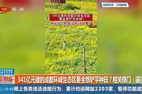 341亿元建的成都环城生态区要全部铲平种田？相关部门：谣言！视频封面