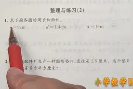 五年级下册苏教版同步讲解《数学补充习题》圆整理与练习二 P76视频封面