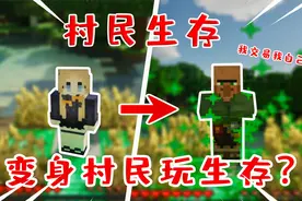 我的世界村民生存：变身成村民！我交易我自己？还有多种职业选择视频封面