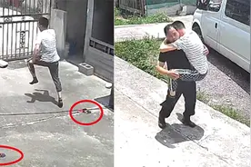 农历5月毒虫生！36岁男子遇蛇被吓跑飞鞋 蹦起来挂父亲身上求安慰视频封面