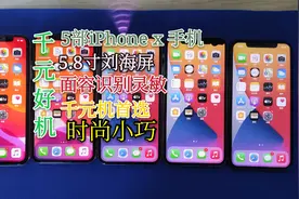 5部苹果X手机 各有千秋 千元拥有 运行流畅 面容解锁 好用实惠 香视频封面