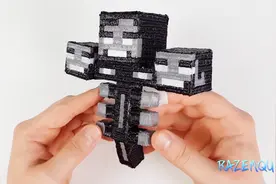 我的世界：用3D画笔做一个凋零怪吧！