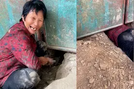68岁奶奶出门忘带钥匙，开心挖地洞钻回家，孙女：我奶常干这事视频封面