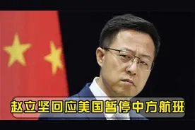 美国突然叫停！中方赴美航班被取消，赵立坚硬核回应8个字视频封面