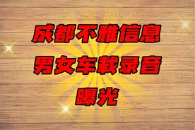 成都不雅信息男女车载录音曝光视频封面