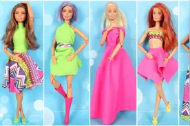 DIY手工：给芭比娃娃制作各式衣服，你喜欢第几个！