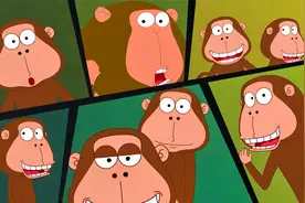 阿U：阿U在猴子笼前放香蕉，猴子们看到好吃的，纷纷跑了过来视频封面