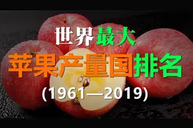 世界上最大的苹果产量国排名，中国真的是后来居上啊！视频封面