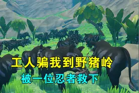 木筏求生联机123：工人骗我到野猪岭，遭到围堵，被一位忍者救下视频封面