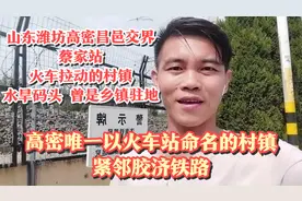 山东潍坊高密昌邑交界蔡家站，高密唯一以火车站命名的村镇视频封面