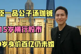 汤臣一品公子汤珈铖：15岁天才股神，39岁身价百亿却至今未婚！视频封面