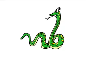 简单易学的蛇简笔画教程，轻松变身绘画达人视频封面