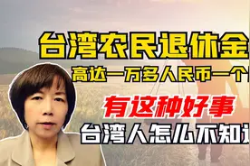 台农民退休金高达一万多人民币一个月？这种好事台湾人怎么不知道视频封面
