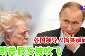 盘点各国领导人尴尬瞬间合辑，普京努力憋住不笑文在寅会议睡着。视频封面