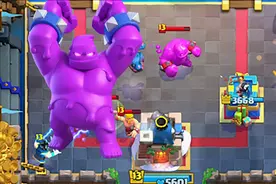 皇室战争：天梯顶尖对局，圣水戈仑是真的强！