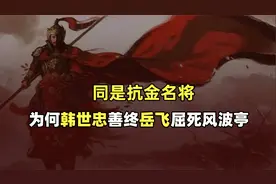 同为抗金名将，韩世忠善终，岳飞却屈死风波亭，结局为何截然不同视频封面