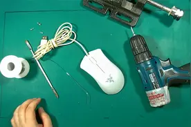 雷蛇炼狱蝰蛇1800白色鼠标拆解，双击维修换微动，雷云驱动设置宏视频封面