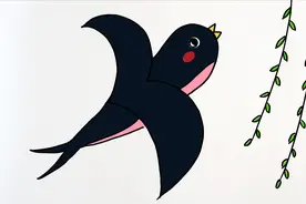 小燕子的简单画法，用数字3就能画出来视频封面