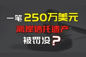 250万离岸信托遗产，因不知情被罚没？自导自演一出大戏！视频封面