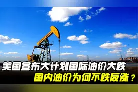 美国计划释放大量石油，国际油价大跌，为何国内油价不跌反涨呢？视频封面