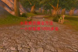 魔兽世界怀旧服：水友教的赚金方法，一小时能赚1000多金视频封面