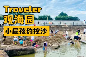 嘉兴的海边公园观海园，免费草坪露营，海边沙坑，入海堤坝拍美照