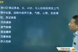 中医内科学01肺系疾病13射干麻黄汤的功效，热哮的临床表现和方剂视频封面