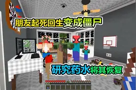 MC我的世界：朋友起死回生变成僵尸，研究药水将其恢复