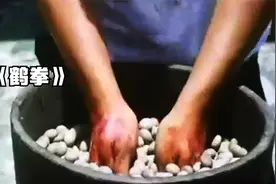 武侠片：男子练正宗鹤拳，用手指插石子，直到碾成粉末才算练成视频封面