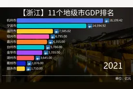 浙江11个地级市GDP排名，谁是“之江”最具潜力城市？视频封面
