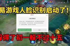 网易游戏人脸识别启动了！躲得了初一躲不过十五，玩家早做打算视频封面