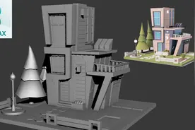 【3Dmax教程】从零开始制作房子建筑模型，零基础白嫖必备教程视频封面