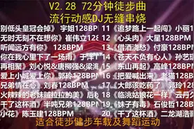 V2.28 72分钟徒步曲，最新动感DJ无缝串烧，节奏强适合徒步健步走视频封面