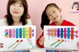 宝宝和妈妈为玩具木琴涂色亲子绘画着色启蒙#儿童启蒙#视频封面