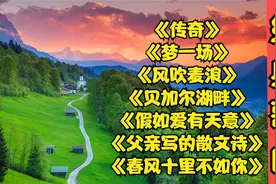 李健歌曲《风吹麦浪》《贝加尔湖畔》《传奇》《春风十里不如你>视频封面
