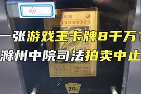 一张游戏王卡牌8千万？滁州中院司法拍卖中止视频封面
