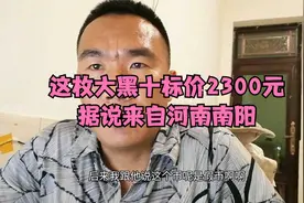 这枚大黑十元标价2300元，粉丝想捡漏，让我帮忙鉴定视频封面