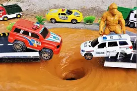 漩涡把挖掘机、工程车、卡车吸到哪里去了？视频封面