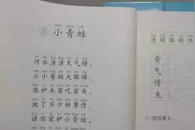 一年级语文下册第一单元第三课《小青蛙》猜谜游戏互动、课文解析视频封面