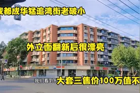 成都成华猛追湾街的老破小外立面翻新了，套三售价100万，值不值视频封面