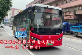 广州第二巴士，825【广州佐航花都雅瑶恒通汽车站—江高大松岗】视频封面