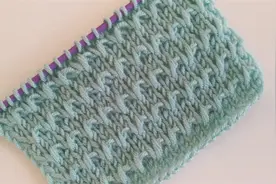 「棒针编织」简单又漂亮的平针花纹！