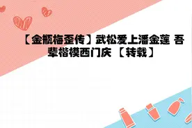 【金瓶梅歪传】武松爱上潘金莲吾辈楷模西门庆【转载】视频封面