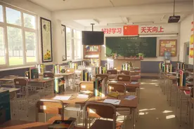 【Maya建模】校园教室一角3D模型制作教学，贴图制作讲解视频封面