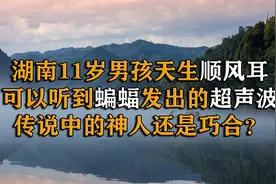 湖南11岁男孩天生顺风耳,可以听到蝙蝠发出的超声波,医生这样解释视频封面