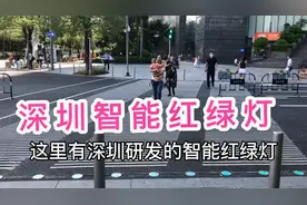 实拍深圳研发的智能红绿灯，看行人的态度，深圳不愧是高科技城市
