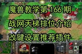 第一百六十六期：《魔兽争霸3》零基础教学-战网天梯排位与改键